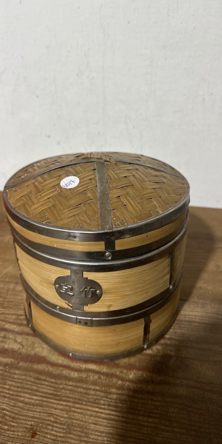 Vaporera de Bambú Redonda con Tapa