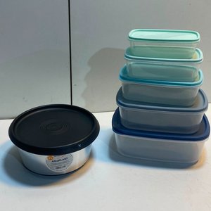 Set de 6 Tupperware Apilables: 5 Tamaños Variados y 1 Contenedor Acero Inoxidable - imagen 7
