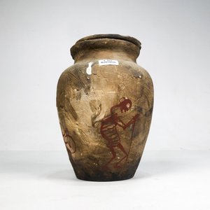 Lote anterior: Potiche de Cerámica Antigua con Tapa y Firma, 21 cm