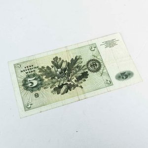 Billete de 5 Marcos Alemanes de 1960 - imagen 2