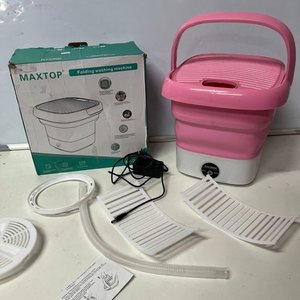 Lote siguiente: Mini Lavadora Plegable MaxTop Rosa y Blanca - Nueva en Caja
