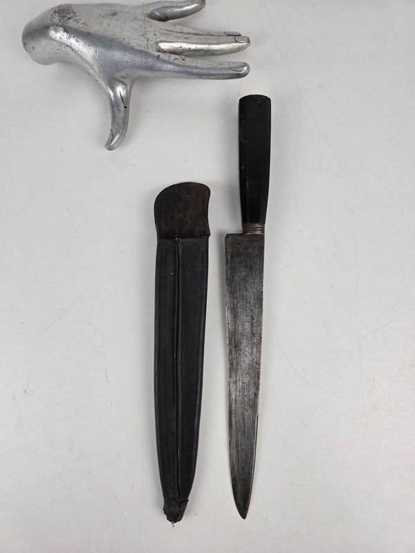 Cuchillo Criollo Franz Wenk Solingen con Mango de Guampa y Funda
