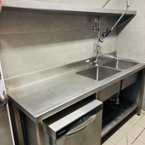 Lote anterior: Mesada de Acero Inoxidable con Doble Bacha, Grifería Profesional y Estante Escurridor