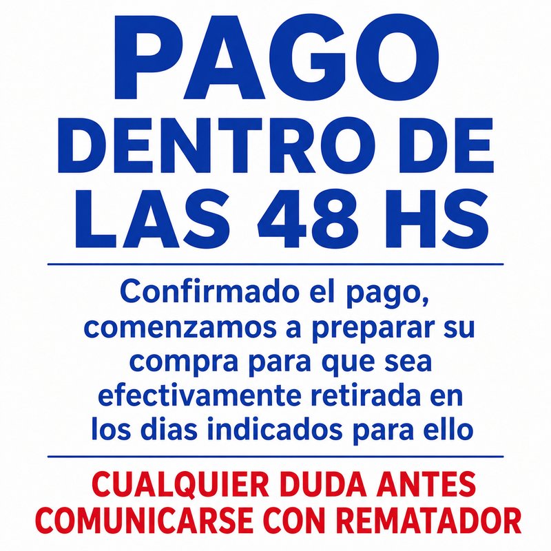 Aviso de Pago Dentro de las 48 Horas