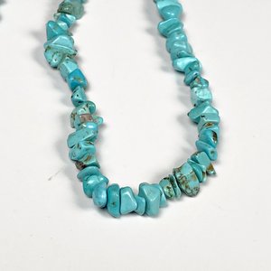 Conjunto de Collar y Pulsera de Piedras Turquesas Naturales - imagen 4