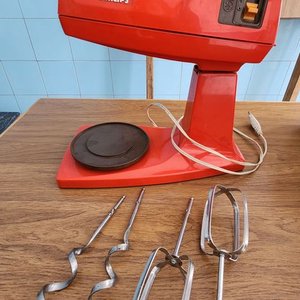 Batidora Eléctrica Philips Roja Vintage - imagen 4