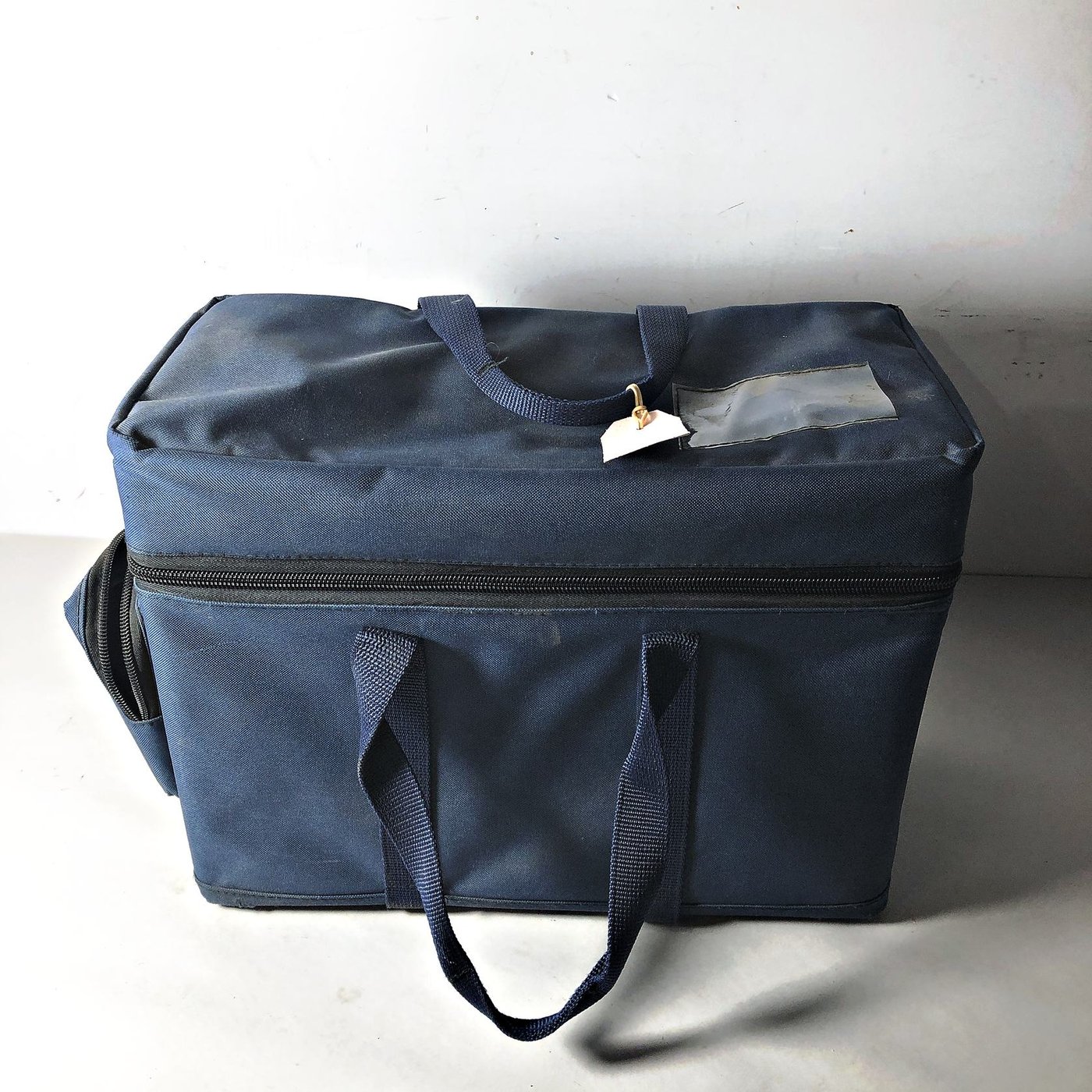 Maletín Metálico Azul con Estuche y Compartimentos