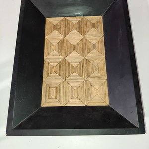 Bandeja Decorativa Rectangular con Diseño de Paja - imagen 1