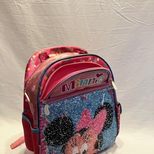 Mochila Escolar Infantil Minnie Mouse con Lentejuelas y Lunares - imagen 4