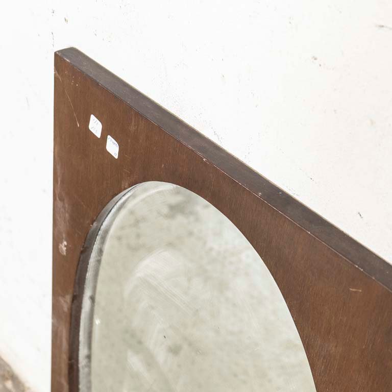 Espejo oval con marco de madera para decorar - imagen 2