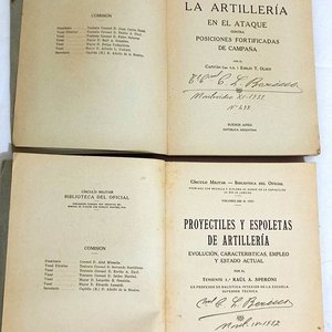 Lote de 2 Libros Militares "Círculo Militar-Biblioteca del Oficial" - General Berisso - imagen 2