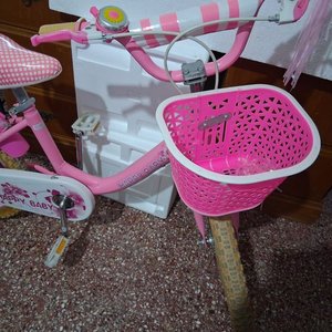 Bicicleta Infantil Rosa y Blanca "Happy Baby" Rodado 20 - imagen 7
