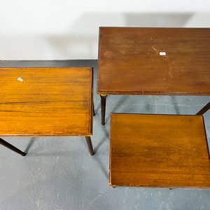 Juego de 3 Mesas Nido Estilo Inglés "Terna" Madera - imagen 2