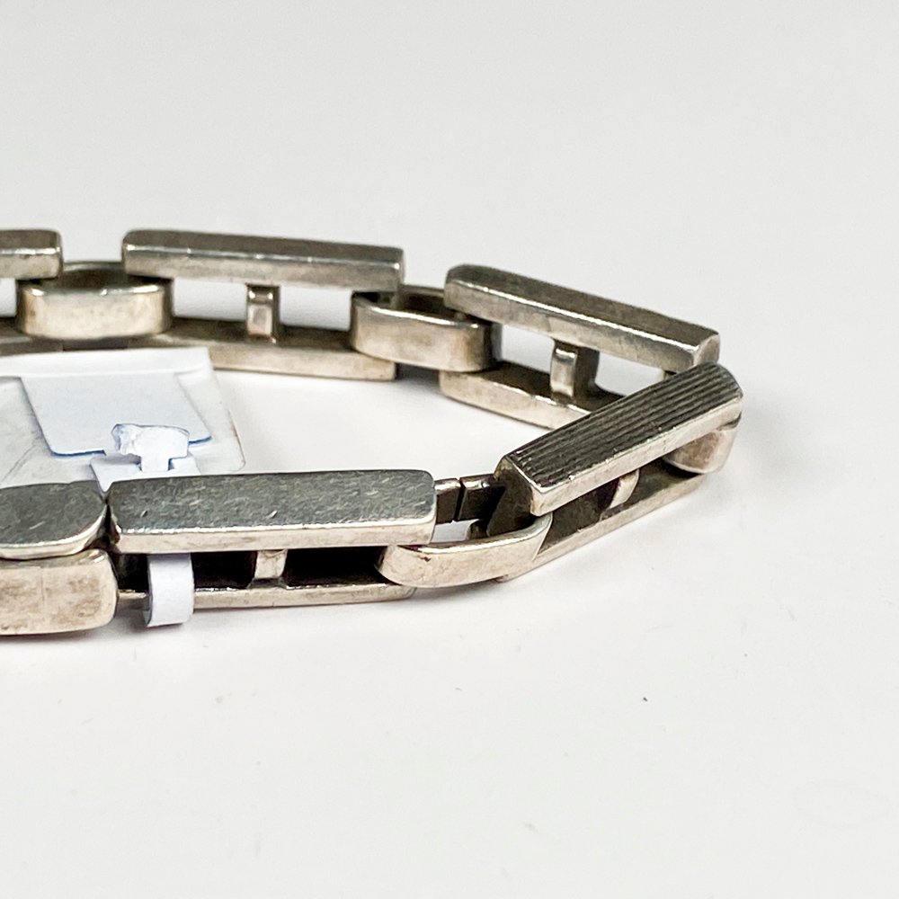 Pulsera de plata eslabones chatos 18 cm - Joyería - imagen 3