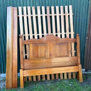 Respaldo de Cama de Madera para 2 Plazas - imagen 1