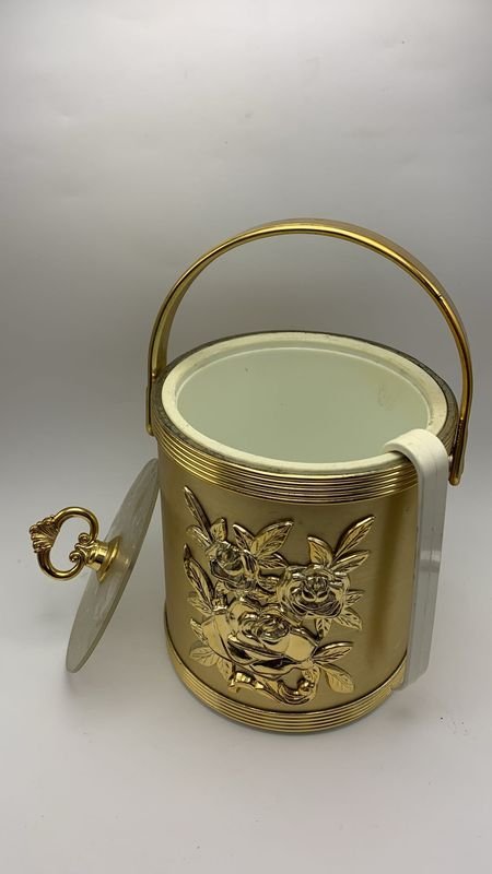 Hielera vintage dorada para helados - imagen 3