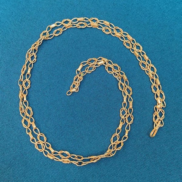 Cadena de plata larga y elegante - imagen 2