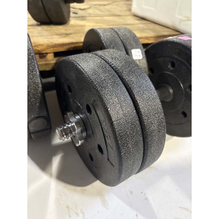 Mancuernas de 2.5 kg con pesas fijas y mecanismo de bloqueo - imagen 2
