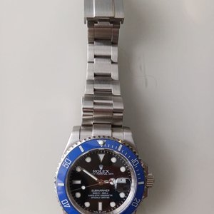 Réplica Reloj Rolex Submariner Date Acero Esfera Negra Bisel Azul - imagen 3