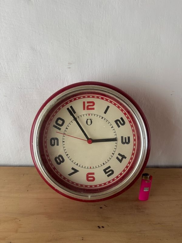 Reloj de Pared Redondo con Marco Metálico - imagen 1