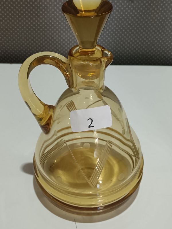 Dos botellones de cristal antiguos para decoración - imagen 3