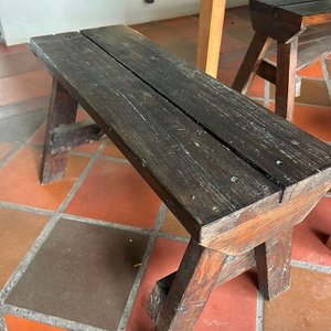 Bancos Rústicos de Madera para Mesa - imagen 4