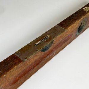 Antiguo nivel de madera mueblería caviglia, 61 cm - imagen 4