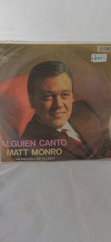 Disco de Vinilo "Alguien Cantó" de Matt Monro