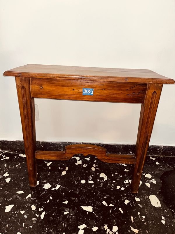 Mesa de Arrimo Estilo Rústico en Madera Maciza
