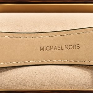 Reloj Michael Kors Blake MK8676 Lujo Acero Negro Cuero Verde Oliva - imagen 5