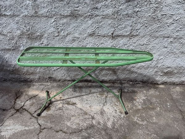 Tabla de Planchar Verde y Tendedero Plegable Metálico