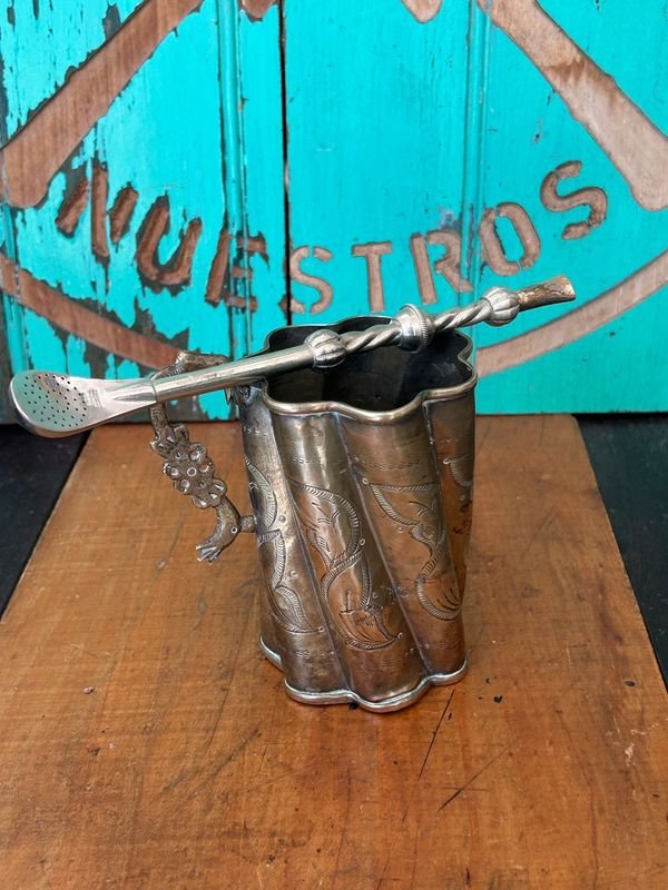 Raro Vaso para infuciones y calce metal blanco todo - Equipamiento de cocina - imagen 8