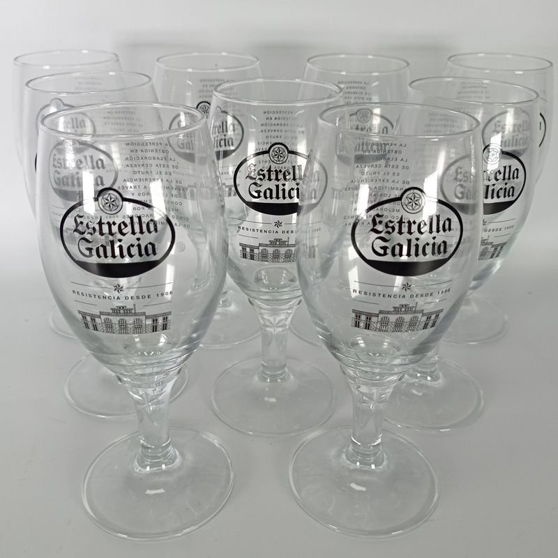 Lote anterior: Copas de vino con publicidad de Estrella Galicia