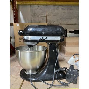 Batidora KitchenAid Clásica Negra con Bol de Acero Inoxidable - imagen 2
