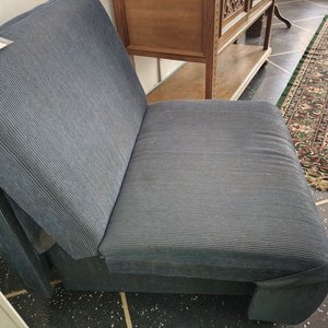 Sofá Cama Azul de Pana - imagen 3