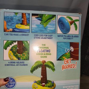 Inflable Tiki Toss Island para Piscina con Apoya Vasos, Modelo Palmera, Nuevo en Caja - imagen 4
