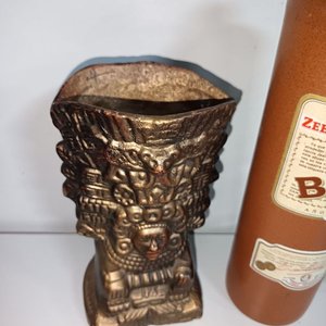 Porrón Antiguo, Botellón Bols y Florero Estilo Precolombino - imagen 2