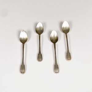 Lote de 4 Cucharitas de Café Christofle en Metal Plateado - imagen 2