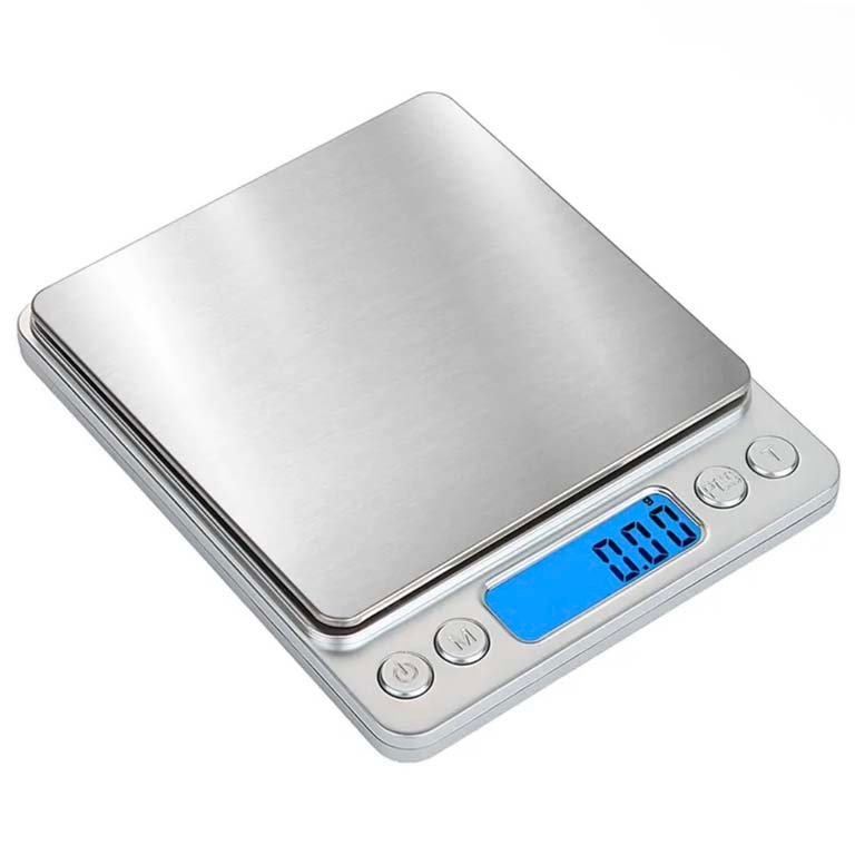Balanza Digital de Precisión 2kg x 0.01g con Pilas Incluidas