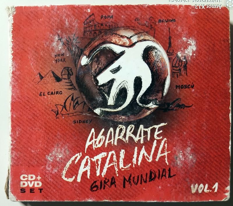 CD + DVD Agarrate Catalina Gira Mundial Vol. 1 Industria Argentina 2015