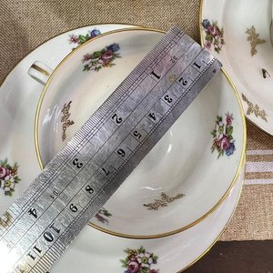 Servicio de Té Limoges Chastagner & Co. Porcelana Francesa Policromada Floral - imagen 9