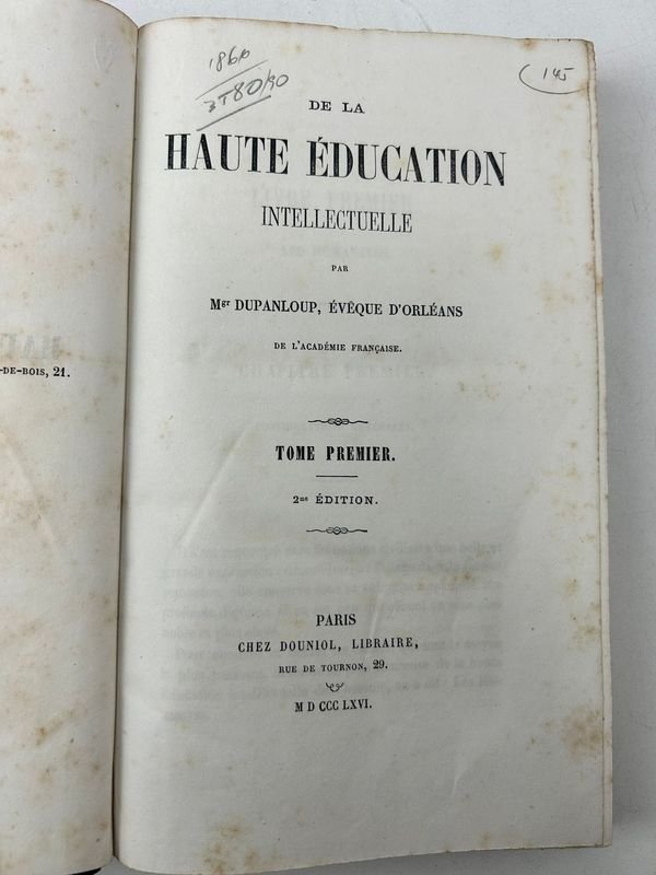 Libros de Educación Intelectual de Félix Dupanloup - imagen 2