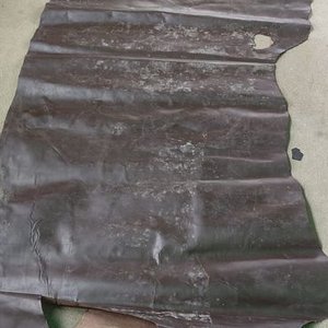 Lote de Cuero Nobuck Grueso Marrón Oscuro - imagen 3