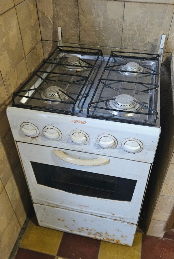 Cocina a Gas Blanca Denver 4 Hornallas con Horno