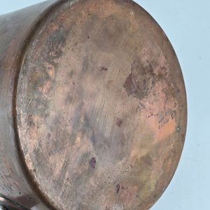 Par de Cacerolas Antiguas de Cobre con Mangos - imagen 9