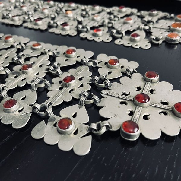 Lote de accesorios en platina antigua y acero inoxidable - imagen 4