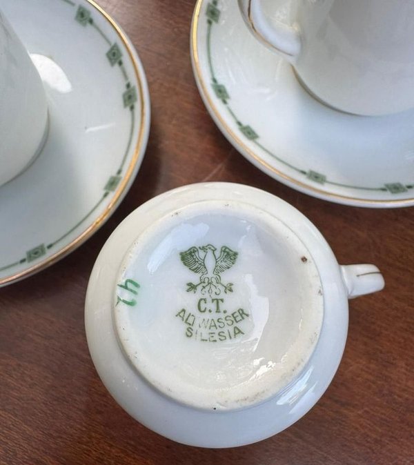 Juego de Té y Café Altwasser Silesia Loza Alemana 46 Piezas - imagen 1