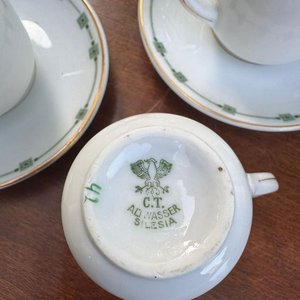 Lote siguiente: Juego de Té y Café Altwasser Silesia Loza Alemana 46 Piezas