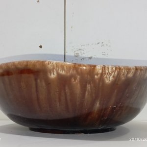 Juego de Té Amarillo y Ensaladera Marrón de Cerámica - imagen 7
