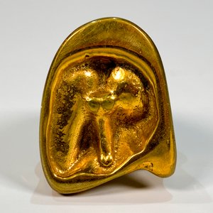 Escultura Buda en Bronce Dorado, 5 cm - imagen 3